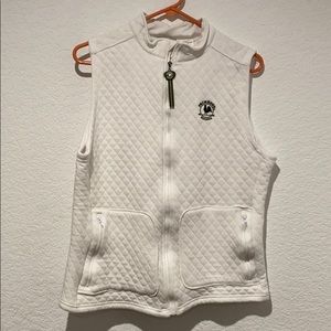 Primrose schools white quilted vest